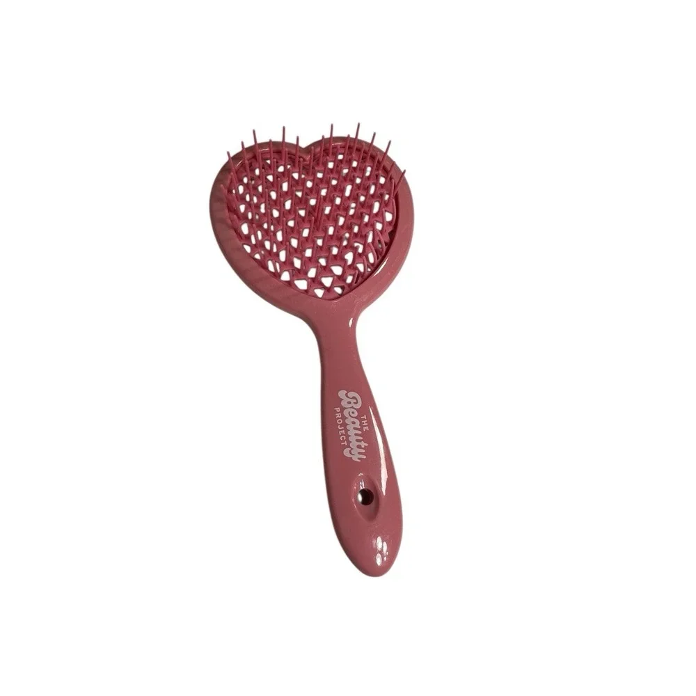 the beauty‎ project PINK HEART hair brush NEW without tags